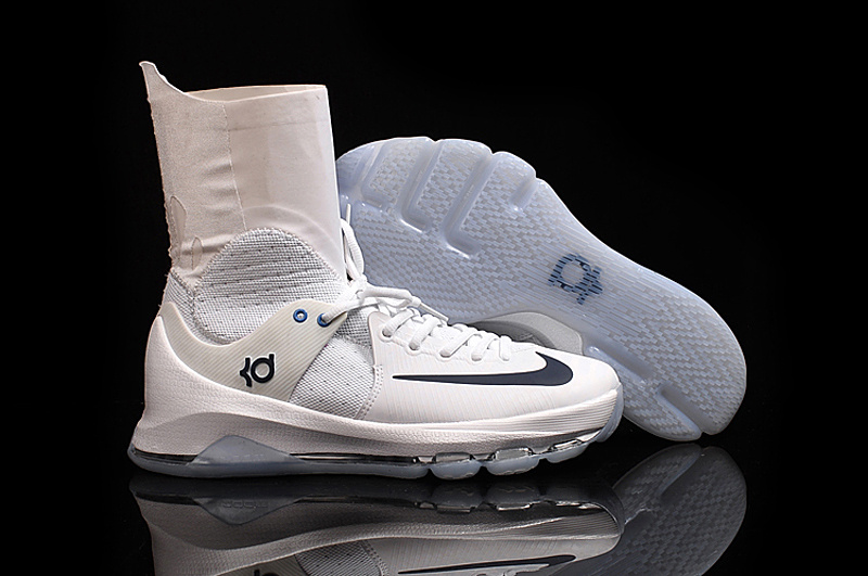 Nike KD 8 High Elite The Starting Edition Of White Basketball Shoes